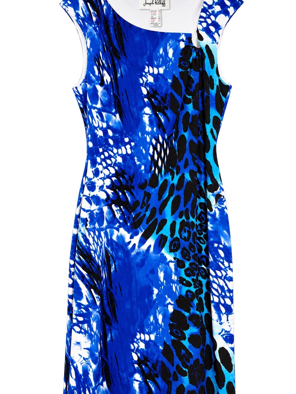 Joseph Ribkoff Bold Blue & Black Printed